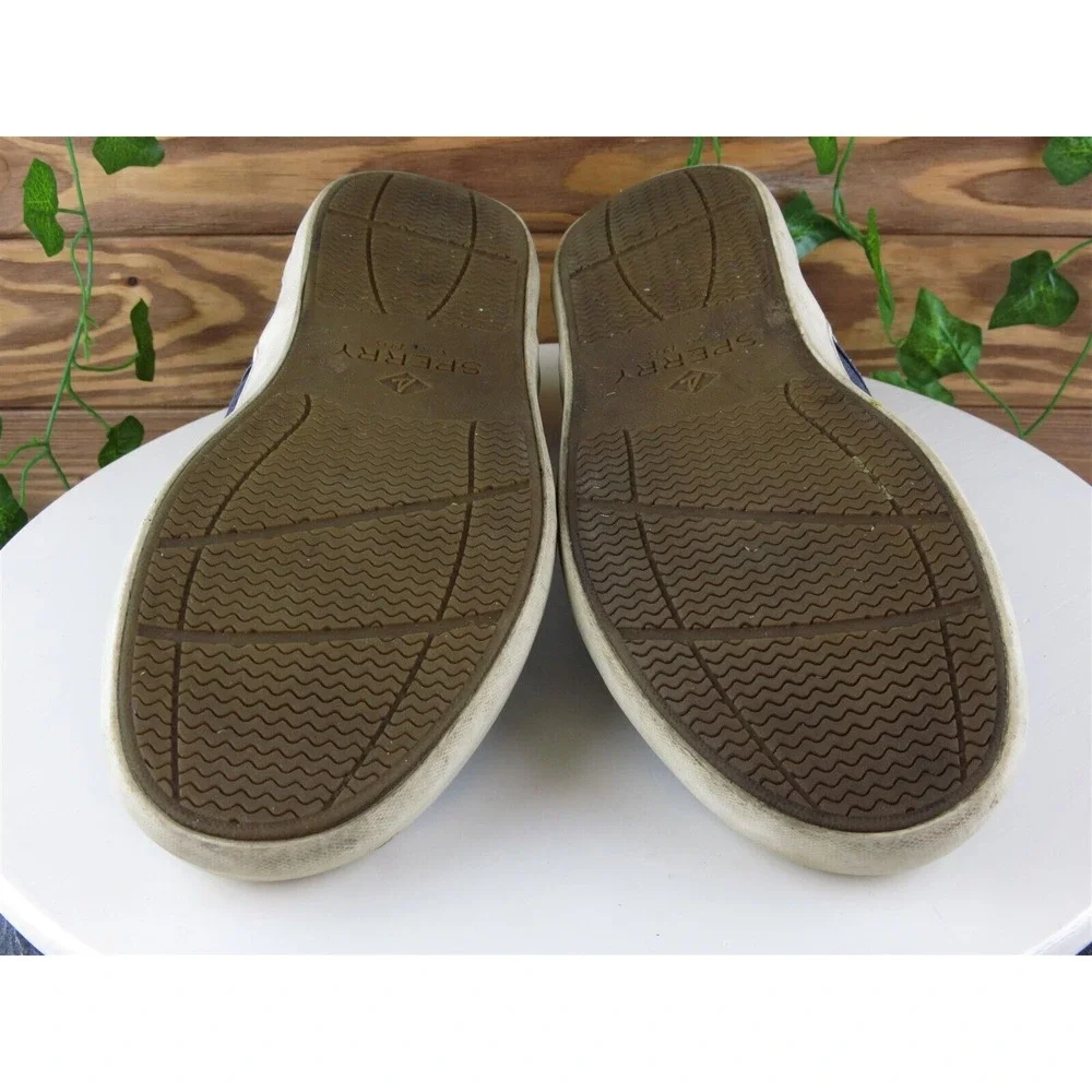 Sperry Top-Sider Sz 10.5‎ Slip-On Blue Fabric Men Slip On  Medium (D, M)